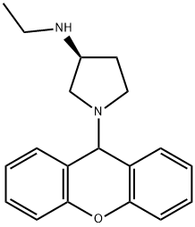 (3S)-N-Ethyl-1-(9H-xanthen-9-yl)-3-pyrrolidinamine 结构式