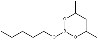 4,6-Dimethyl-2-(pentyloxy)-1,3,2-dioxaborinane 结构式