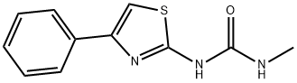 1-Methyl-3-(4-phenylthiazol-2-yl)urea 结构式