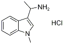 [1-(1-甲基-1H-吲哚-3-基)乙基]胺盐酸盐 结构式