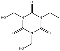 1-ethyl-3,5-bis(hydroxymethyl)-1,3,5-triazine-2,4,6(1H,3H,5H)-trione 结构式