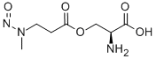 O-(N-Nitroso-N-methyl-beta-alanyl)-L-serine 结构式