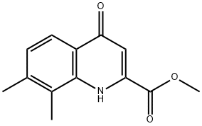 METHYL 4-HYDROXY-7,8-DIMETHYLQUINOLINE-2-CARBOXYLATE 结构式