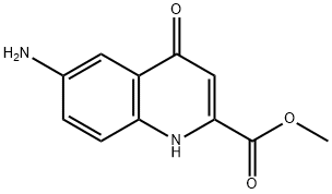 6-氨基-4-氧代-1,4-二氢喹啉-2-羧酸甲酯 结构式