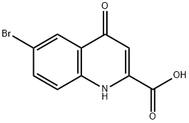 6-溴-4-氧亚基-1,4-二氢喹啉-2-羧酸 结构式