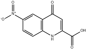 6-Nitro-4-oxo-1,4-dihydro-quinoline-2-carboxylic acid 结构式