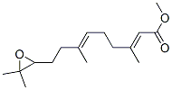 (2E,6E)-3,7,11-Trimethyl-10,11-epoxy-2,6-dodecadienoic acid methyl ester 结构式