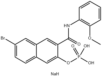 萘酚 AS-BI 磷酸二钠 结构式