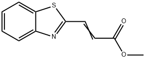 2-Propenoicacid,3-(2-benzothiazolyl)-,methylester(9CI) 结构式