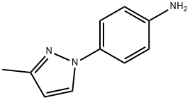 [4-(3-甲基吡唑-1-基)苯基]胺 结构式