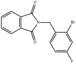 2-BROMO-4-FLUOROBENZYLPHTHALIMIDE 结构式