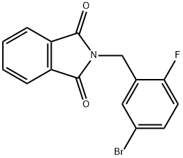 N-(5-BROMO-2-FLUOROBENZYL)PHTHALIMIDE 结构式