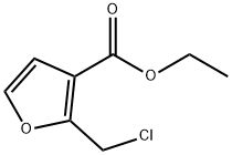 2-(氯甲基)呋喃-3-羧酸乙酯 结构式