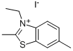 2,6-DIMETHYL-3-ETHYLBENZOTHIAZOLIUM IODIDE 结构式
