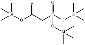 [Bis[(trimethylsilyl)oxy]phosphinyl]acetic acid trimethylsilyl ester 结构式