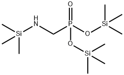 [[(Trimethylsilyl)amino]methyl]phosphonic acid bis(trimethylsilyl) ester 结构式