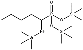 [1-[(Trimethylsilyl)amino]pentyl]phosphonic acid bis(trimethylsilyl) ester 结构式