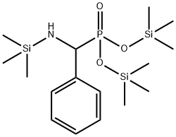 [Phenyl[(trimethylsilyl)amino]methyl]phosphonic acid bis(trimethylsilyl) ester 结构式