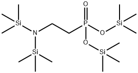 2-[N,N-Di(trimethylsilyl)amino]ethylphosphonic acid di(trimethylsilyl) ester 结构式