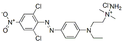 1-[2-[[4-[(2,6-dichloro-4-nitrophenyl)azo]phenyl]ethylamino]ethyl]-1,1-dimethylhydrazinium chloride 结构式