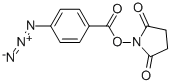 琥珀酰亚胺基 4-叠氮基苯甲酸酯 结构式