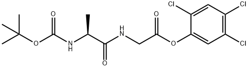 2,4,5-trichlorophenyl N-[N-[(1,1-dimethylethoxy)carbonyl]-L-alanyl]glycinate 结构式