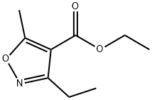 3-乙基-5-甲基-4-异唑甲酸乙酯 结构式