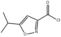 5-异丙基异恶唑-3-甲酰氯 结构式