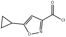5-环丙基异恶唑-3-甲酰氯 结构式
