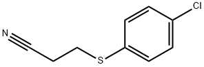 3-((4-氯苯基)硫代)丙腈 结构式