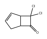 7,7-二氯二环[3.2.0]庚-2-烯-6-酮 结构式