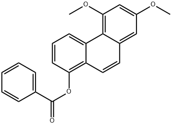 5,7-Dimethoxyphenanthren-1-ol benzoate 结构式