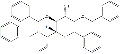 2,3,4,6-O-四苄基-D-半乳糖 结构式