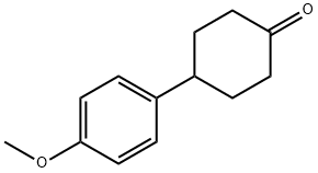 4-(4-甲氧基苯基)环己酮 结构式