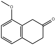 8-甲氧基-3,4-二氢-1H-2-萘酮 结构式