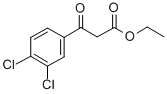 3-(3,4-二氯苯基)-3-氧代丙酸乙酯 结构式