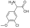 AMINO-(3-CHLORO-4-METHOXY-PHENYL)-ACETIC ACID 结构式