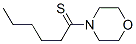 Morpholine,  4-(1-thioxohexyl)-  (9CI) 结构式