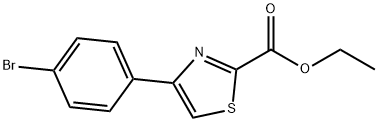 4-(4-溴苯基)噻唑-2-甲酸乙酯 结构式