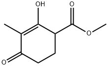 methyl 2-hydroxy-3-methyl-4-oxocyclohex-2-ene-1-carboxylate 结构式