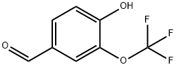 4-羟基-3-三氟甲氧基苯甲醛 结构式