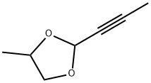 1,3-Dioxolane, 4-methyl-2-(1-propynyl)- (9CI) 结构式