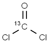 光气-13C 溶液 结构式