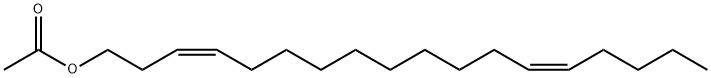 (3Z,13Z)-3,13-十八碳二烯-1-基乙酸酯 结构式