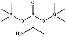 (1-Aminoethyl)phosphonic acid bis(trimethylsilyl) ester 结构式