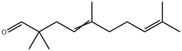 2,2,5,9-tetramethyldeca-4,8-dienal 结构式