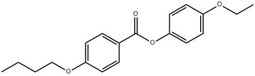 4-丁基苯甲酸-4-乙氧基苯酯 结构式