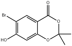 6-溴-7-羟基-2,2-二甲基-4H-苯并[D][1,3]DIOXIN-4-酮 结构式
