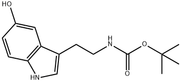 N-tert-Butyloxycarbonyl Serotonin 结构式