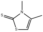 3,4-Dimethyl-4-thiazoline-2-thione 结构式